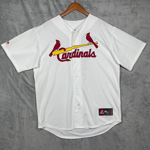 Albert‎ Pujols St. Louis Cardinals Majestic MLB Jersey White Mens Size Large NWT - Picture 2 of 8
